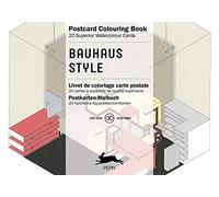 Bauhaus Style Postcard. Colouring Book: Postcard Colouring Books