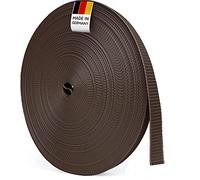 BAUHELD® Correa de persiana enrollable de 50 m, 14 mm, 18 mm, 20 mm, 23 mm, apta para persianas enrollables en puertas y ventanas, alta resistencia al desgarro y estabilidad UV, color gris, blanco,