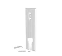 BAUHELD® Cubierta para correa de persiana sin desmontar la correa [1 pieza] - Maxi empotrada de plástico [distancia entre orificios 135 - 160 mm] - Placa de cubierta adecuada para correa de persiana