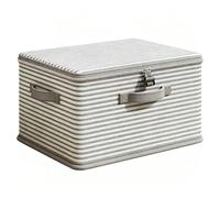 Baul Almacenaje Dormitorio Baul Jardin su Diseño Apilable lo Hace Perfectos for Guardar Ropa se Puede Colocar sobre una Mesa Debajo de la Cama o en un Armario(26L)