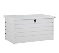 Gardebruk® Baúl Metálico 120x62x63cm 385L Blanco Cajón de Jardín máx.100Kg Arcón de Acero Cerradura
