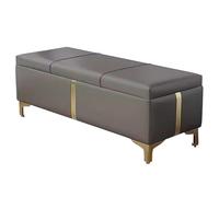 Baul Almacenaje para Dormitorio, Taburete Almacenaje, Moderno Banco de Extremo de Cama con Almacenamiento, para Entrada, Sala de Estar, Ooficina, Dormitorio, Pasillo ( Color : Gray , Size : 15.7in/40c