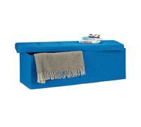 Baul almacenamiento puff decorativo arcón infantil 140 L baúl plegable acolchado