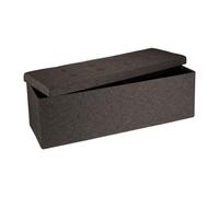 Baul almacenamiento puff decorativo arcón infantil 140 L baúl plegable acolchado