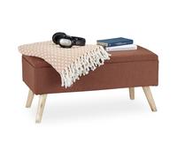 Baul almacenamiento puff organizador taburete decorativo acolchado ligero