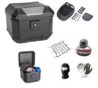 Baúl B38N cuadrado Monolock + placa + red Givi para 1 casco integral/jet + accesorios 38 l insertos grises para moto/scooter con portaequipajes compatible con Bimota, Tesis 2D 992