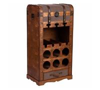 Baul botellero de madera 44x30x85h cm
