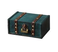 Baúl de almacenamiento decorativo de madera con diseño vintage, materiales fáciles de usar para organizar documentos de juguetes, caja de recuerdos de madera fácil de usar