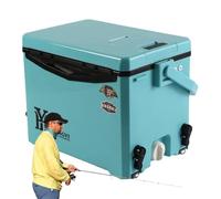 Baúl de Hielo portátil - Ligera y Dura, Almacenamiento de Bebidas Compacto, Portador Aislado térmicamente | Bebida de Viaje para Viajes de, picnics, Recipiente refrigerador