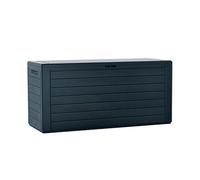 Baul de jardin 280 litros prosperplast boardebox de plastico en color antracita 116 x 43,8 x 55 cm 55 cm