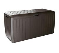 Baul de Jardin 290 litros Prosperplast Boxe Board de plastico en Color Ocre Oscuro 116,6 x 47 x 59,5 cm