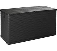 Baúl de jardín para Exteriores con 420 l de Espacio de Almacenamiento, Caja para terraza, tamaño XL, plástico, 120 x 56 x 63 cm
