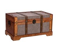 Baúl de madera marrón 43x23x22