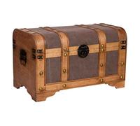 Baúl de madera marrón 60x33x36.5