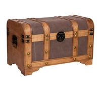 Baúl de madera marrón 60x33x36.5
