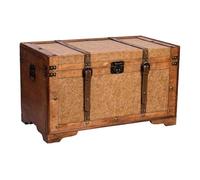 Baúl de madera marrón 65x36x38h cm