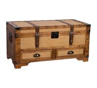Baúl de madera marrón 90x45x45.5