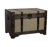 Wonderlust Deco - Baúl de madera plateado 75x74x51 Plateado 75x74x51