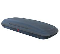 Baúl de Techo VDPCA480 de 480 litros con Aspecto de Carbono + portaequipajes de Aluminio Menabo Tema Compatible con Chevrolet Aveo (5 Puertas) 2009-2011