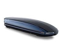 Baúl de Techo VDPMAA580 de 580 litros, con Cerradura, Color Negro + Baca CRV107A Compatible con Dacia Lodgy (5 Puertas) a Partir de 2012