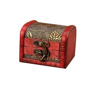 Baúl decorativo vintage de madera para guardar recuerdos y joyas en casa u oficina (2)