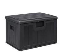 Baúl exterior almacenaje de resina impermeable multiusos 205L | Arcón de jardín resistente a la intemperie | Almacenamiento de cojines, herramientas o juguetes | Cofre organizador con tapa y asas