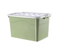 Baul Jardin Caja Plastico Almacenaje Cajas de Almacenamiento Apilables y Herméticas Ideales for Hogares Garajes y Campamentos for Guardar Ropa Herramientas etc(Green,26cm/10in)