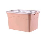 Baul Jardin Caja Plastico Almacenaje Cajas de Almacenamiento Apilables y Herméticas Ideales for Hogares Garajes y Campamentos for Guardar Ropa Herramientas etc(Pinks,26cm/10in)