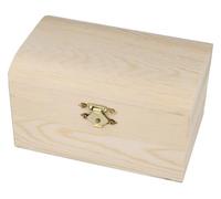 Baúl madera de pino macizo 14x9x8cm.