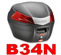 Baúl Maleta Givi B34N Negro Bauletto Con Placa Monolock 34 Litros
