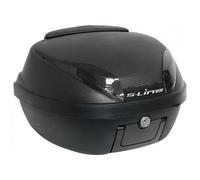 Baul moto 42 lit Carbono respaldo con parilla y anclajes
