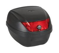 Baúl Moto Scooter 28 Litros Color Negro Gofrado Placa Plana T-BOX 28