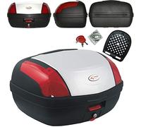 Baul Moto Scooter Top Case Baul 46 litros Piaggio Universal Quad Blanco