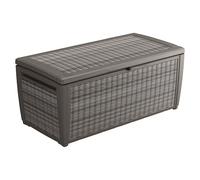 Baúl para jardín Taiwan (L x An x Al: 73 x 145 x 64 cm, Marrón, Plástico)