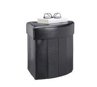 Baul puff taburete acolchado otomana moderna reposapiés plegable ligero 26 L