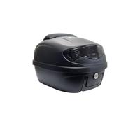 Baúl Top Case Moto S-Line 29 l, negro mate, 40 x 40 x 31 cm platino, respaldo y asa