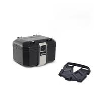 Baul Tr48 Black + Parrilla Terra Plástic Compatible con Multistrada V4 S1200 2021-2024 KIT-567891