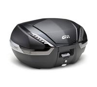 GIVI V47 Monokey Caja superior de aluminio, negro/carbono/transparente, Talla 47 litros