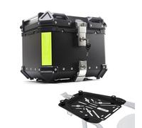 Baul Trasero Motocicleta,Baul para Moto,Maleta Moto de Aluminio,Caja para Casco,baul Moto con Cerradura para Moto 28L, 36L, 45L, 55L, 65L, 80L, 100L(Black,36 L)