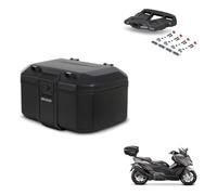 Baul Trasero + Soporte Montaje + Parrilla Tr55 Terra Pure Black KIT-455791