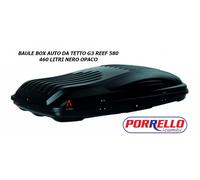 Baule Caja Auto Portaequipajes Techo REEF 580 Universal G3 460 LT Negro Mate