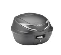 BAULETTO MONOLOCK 39L Negro CATADIOTTRI Plata Givi