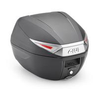 Bauletto Monolock Givi C30NT 30L Tech Negro Con Catadióptricos Humo