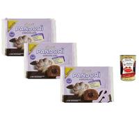 Bauli Pandori Cioccolato - Pastel de levadura italiana suave con crema de chocolate, 3 paquetes de 178 g (12 unidades) + Polpa italiana gourmet