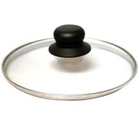 BAUMALU 383711 - Tapa de Cristal (Borde de Acero Inoxidable) 16 cm