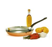 BAUMALU Frying Pan 24cm Sartén, Cobre, Dorado, Diamètre : 24 cm