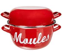 BAUMALU Marmite a moules - 24 cm - Rouge marquage