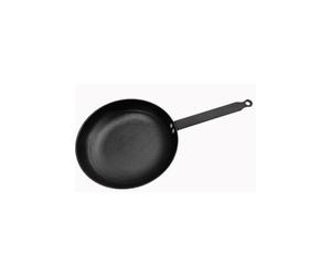 Baumalu - Sartén Maestro - Hierro fundido de acero esmaltado - Todos los fuegos incluyendo inducción - Resistente a la oxidación y los arañazos - Distribución homogénea del calor - Mango fijo hierro