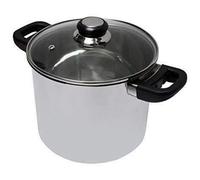 Baumalu Sartén/tratiteur De Inox Con Tapa De Vidrio 24 Cm, Asa De Baquelita Resistente Al Calor, Agujero De Vapor Y Acabado Espejo, Compatible Con Inducción