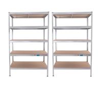Baumarktplus Schwerlastregal 180x115x75 cm Acero Plata 875 kg 2er